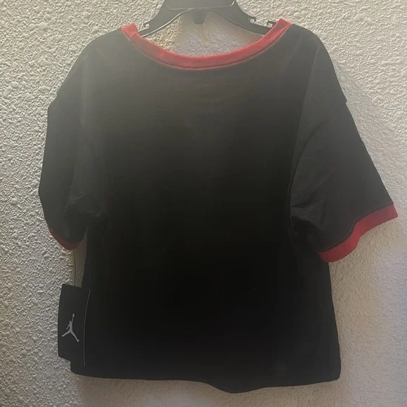 NWT Jordan Girls' Essentials Ringer T-Shirt black - Picture 7 of 13
